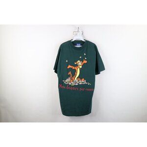 Vtg 90s Disney Mens L Faded Winnie the Pooh Tigger More Bounce Per Ounce T-Shirt